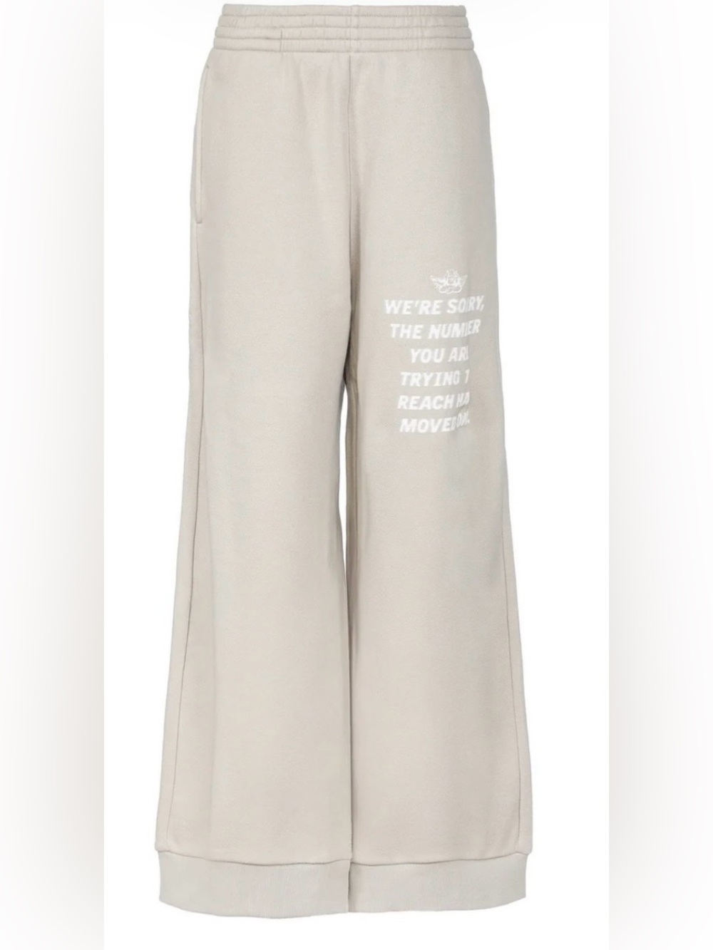 Boys Lie MM Wide Leg Sweatpants in Cream Medium
